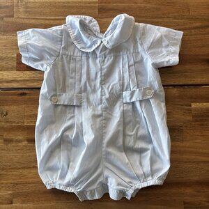 Lullaby Set Romper Outfit Baby Boy Light Blue Size 24 Mo Easter Birthday Church